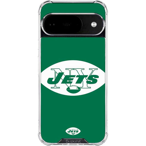 NFL New York Jets Retro Logo Google Pixel 10 Clear Case